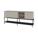 Crna/krem komoda 180x80x40 cm Amira – Marckeric