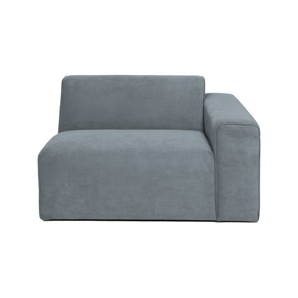 Siva modularna sjedeća garnitura od samta (s desnim kutom) Sting – Scandic