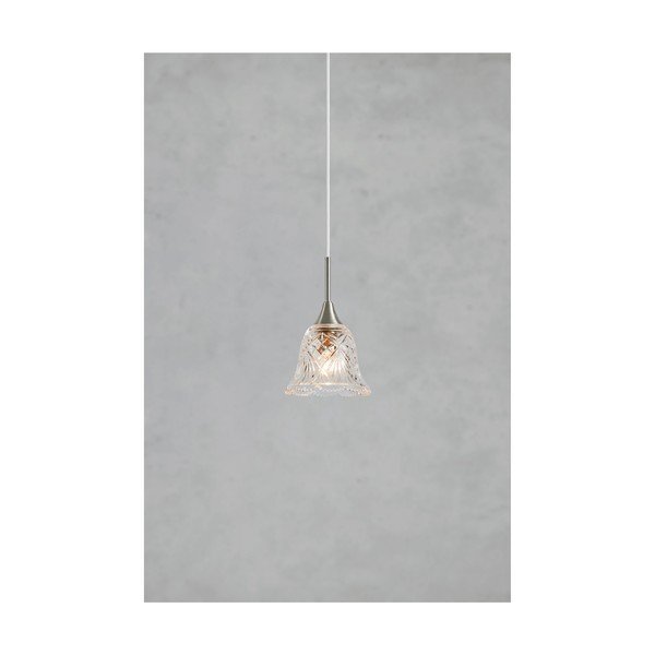 Viseća svjetiljka u srebrnoj boji sa staklenim sjenilom ø 13,5 cm Luna – Markslöjd-image-2