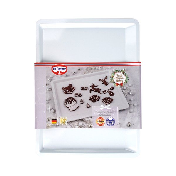 Bijeli čelični pleh za pečenje Dr. Oetker White Christmas Baking, 42 x 33 cm-image-3