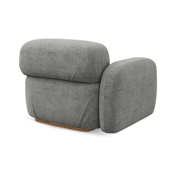 Siva modularna sjedeća garnitura od bouclé tkanine (s lijevim kutom) Ailani – Makamii-image-3