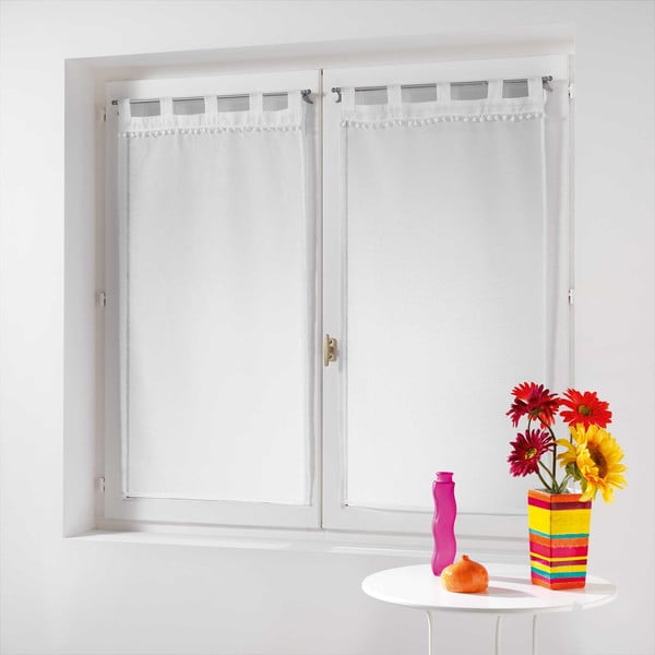 Bijele prozirne zavjese u setu 2 kom 60x90 cm Poupette – douceur d'intérieur-image-2