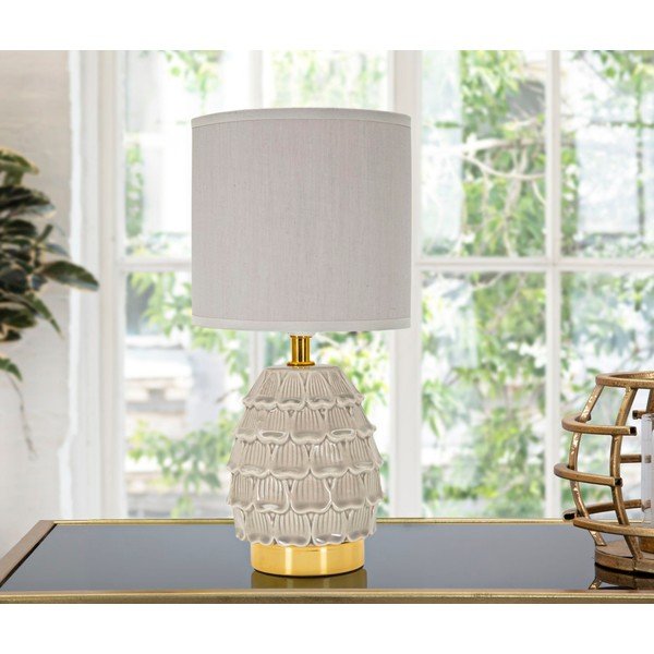 Bež stolna lampa keramička s tekstilnim sjenilom (visina 30,5 cm) Pigny – Mauro Ferretti-image-4