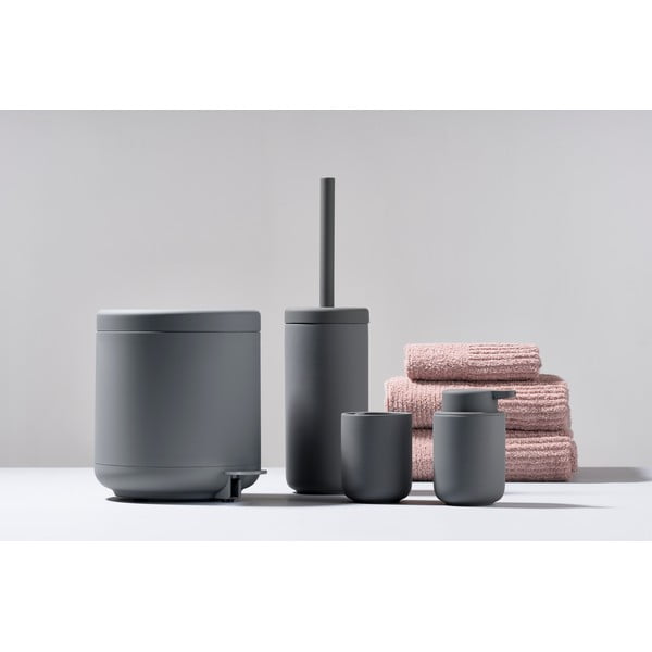 Siva kupaonska kanta za otpatke s pedalom Zone UME, 4 l-image-2