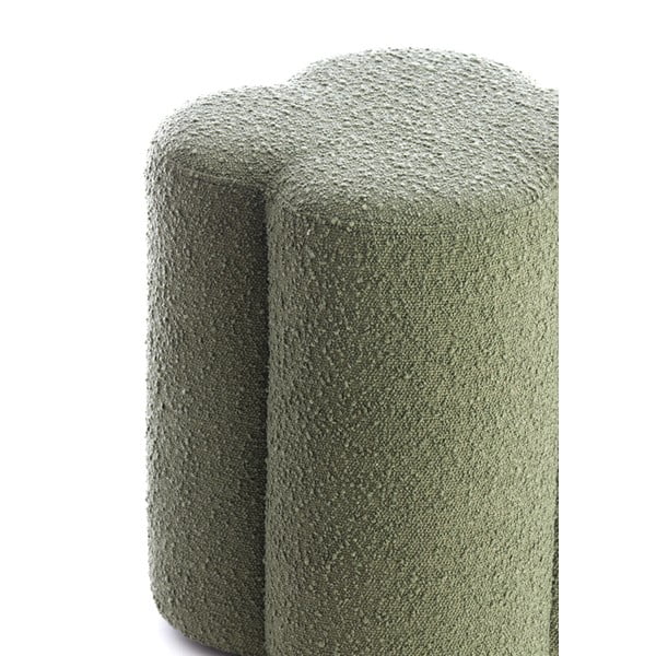 Zeleni tabure od bouclé tkanine Nalani – Light & Living-image-3