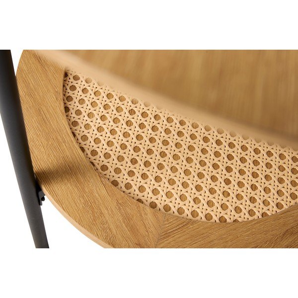 Okrugao pomoćni stol u dekoru hrasta ø 50 cm Pensacola – Unique Furniture-image-2