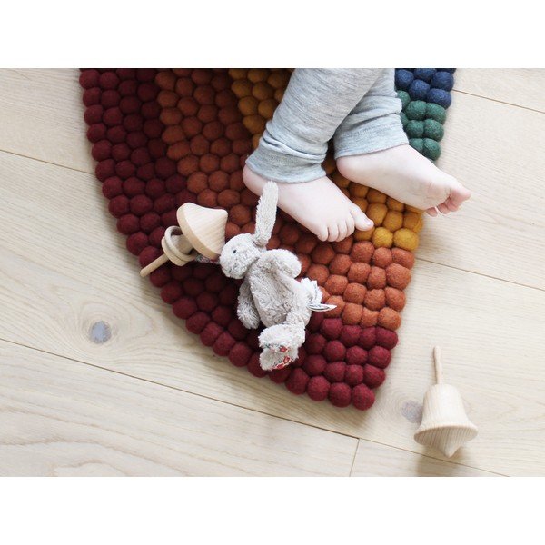 Dječji tepih od vunenih pompona Wooldot Ball Rugs Rainbow Multi-image-2