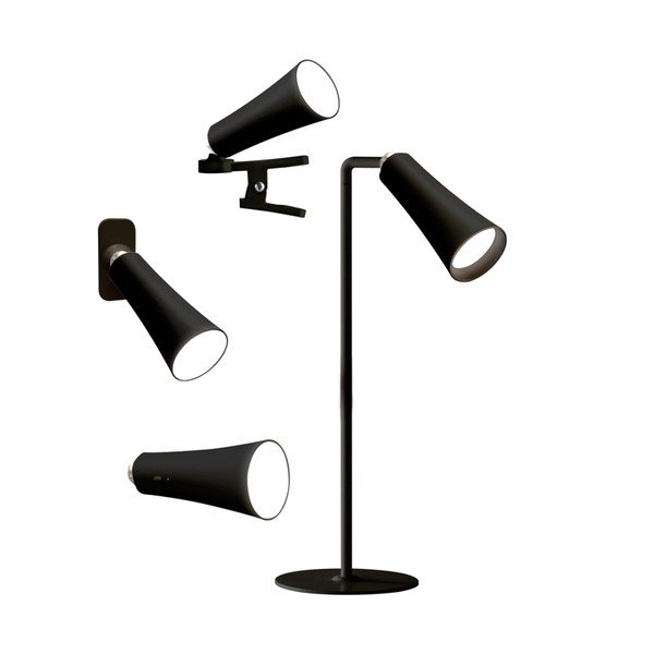 Crna LED stolna lampa (visina 47,5 cm) 4in1 – Brandani