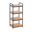 Crna/u prirodnoj boji metalna kupaonska polica 42x94,5 cm Loft – Wenko