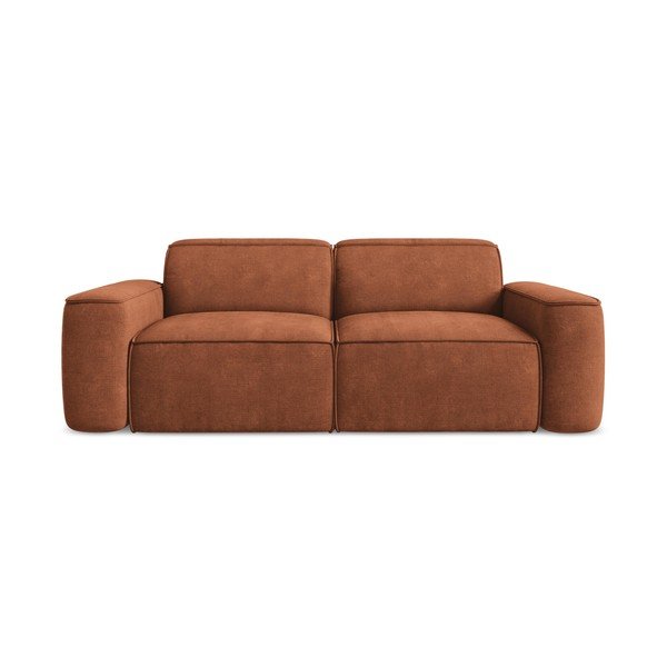 Sofa od šenila boja terakote 204 cm Omao – Makamii