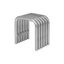 Metalna vrtna stolica u srebrnoj boji Nokk – noo.ma