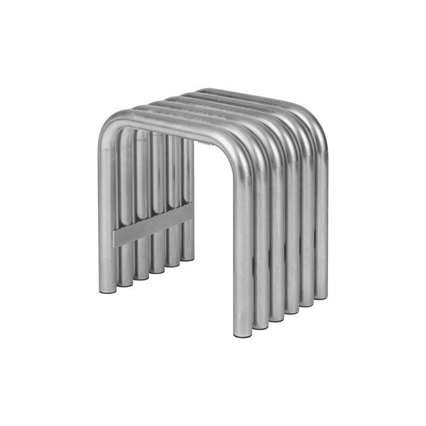 Metalna vrtna stolica u srebrnoj boji Nokk – noo.ma