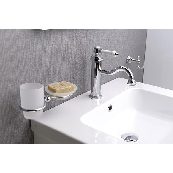 Stojeća slavina za umivaonik u sjajno srebrnoj boji Vienna – Sapho-image-3