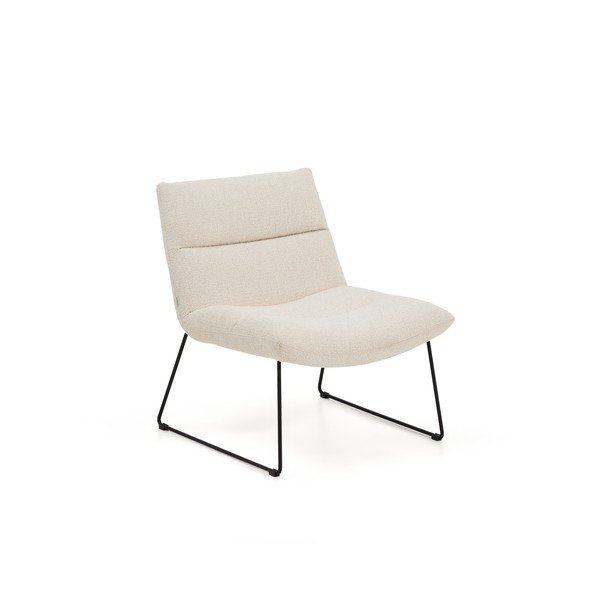 Bež fotelja od šenila Asen – Kave Home