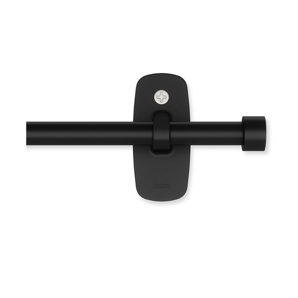 Mat crna željezna proširiva karniša 40 - 71 cm Adhera – Umbra