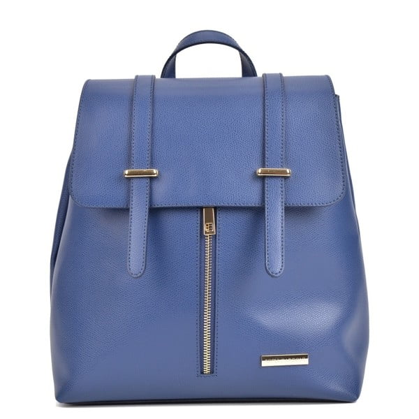 Plavi kožni ruksak Sofia Cardoni Backon