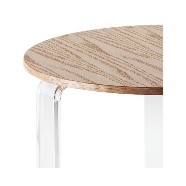 Tomasucci Poole drveni pomoćni stolić, ⌀ 48 cm-image-1