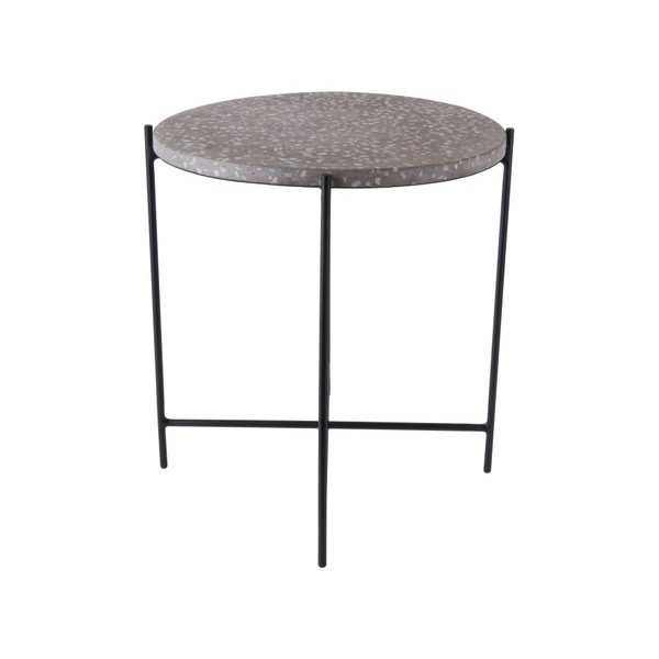 Sivi pomoćni stolić Leitmotiv Terrazzo-image-1