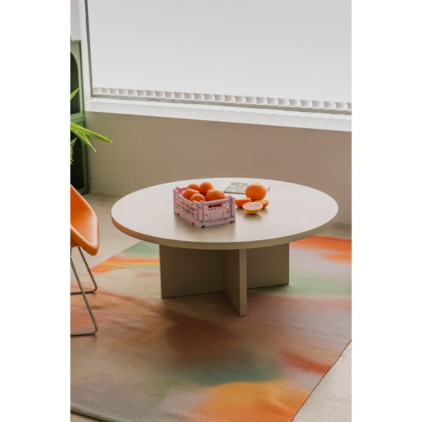Bijeli okrugao stolić za kavu ø 100 cm Pausa – Really Nice Things-image-1