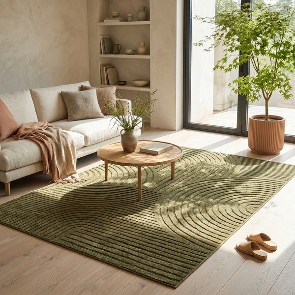 Tamno zeleni tepih 160x230 cm Whirl – ESTE-image-2