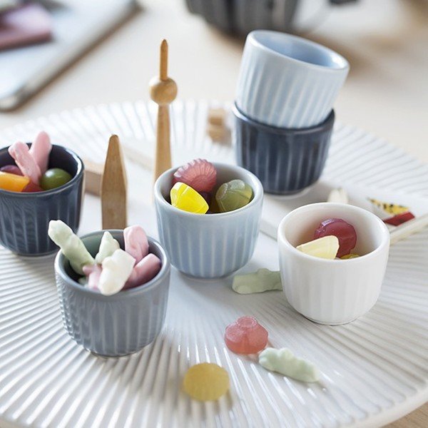 Set od 2 bijele porculanske posude za jaja Kähler Design Hammershoi, ⌀ 8 cm-image-1