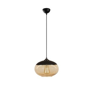Oker žuta/crna viseća svjetiljka sa staklenim sjenilom ø 25 cm Camini – Opviq lights
