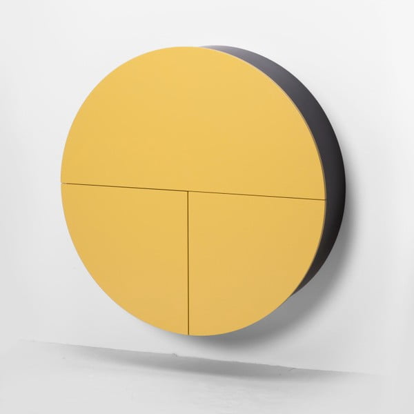 Žuto-crni višenamjenski zidni stol EMKO Pill-image-1