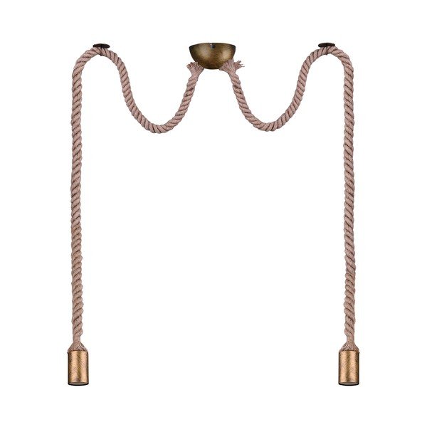 Mjedena viseća svjetiljka ø 12 cm Rope – Trio-image-2
