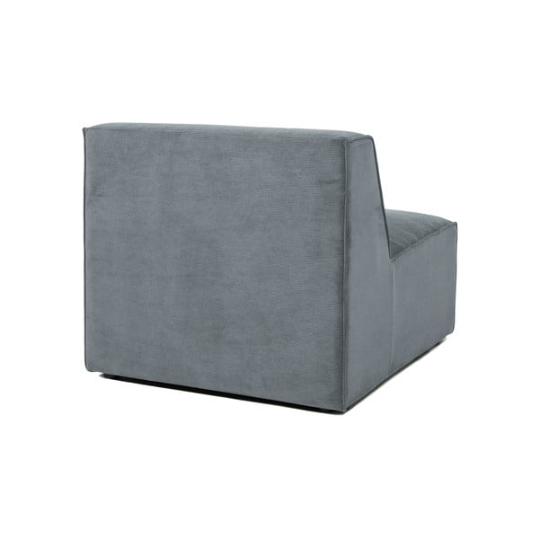 Siva modularna sjedeća garnitura od samta (srednji modul ) Sting – Scandic-image-2