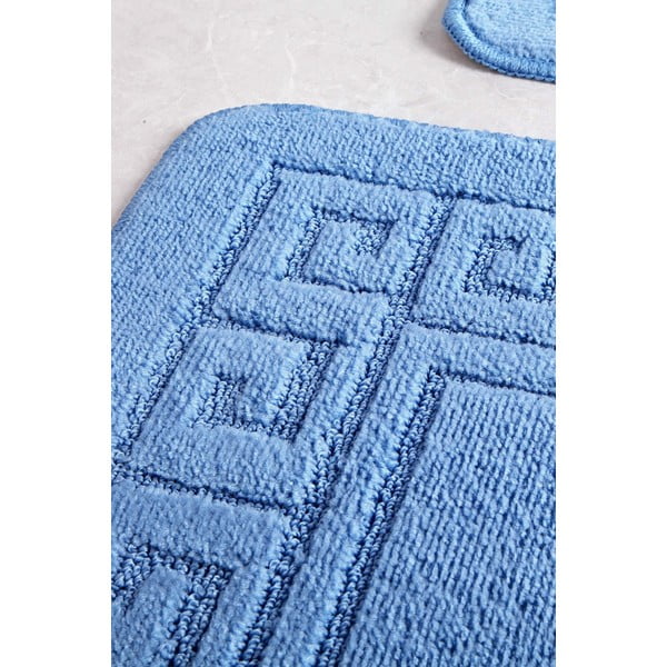 Plava kupaonska prostirka 50x70 cm Ethnic – Foutastic-image-2
