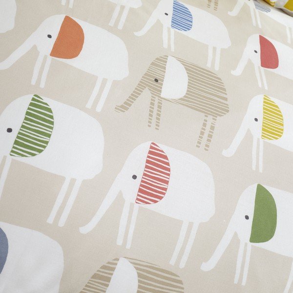 Pamučna dječja posteljina 200x135 cm Minbu Elephant - Pineapple Elephant-image-4