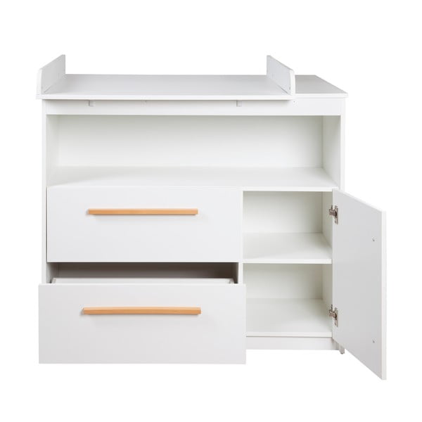 Bijela niska dječja komoda 107x98 cm Lilo – Roba-image-3