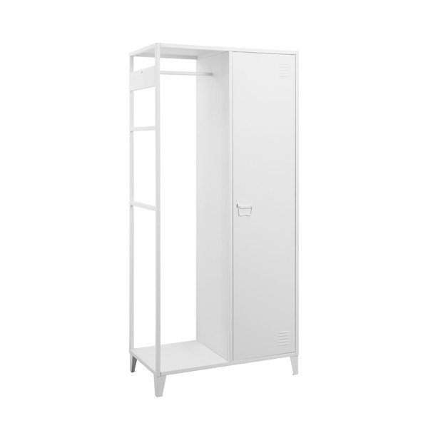 Bijeli otvoreni metalni ormar 80x175 cm Salino – Støraa-image-1