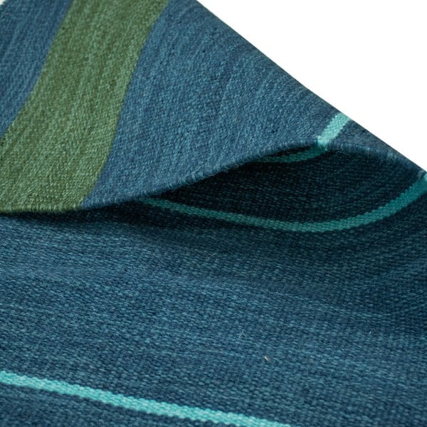 Tamnoplavi dvostrani vanjski tepih od reciklirane plastike Green Decore Marlin, 160 x 230 cm-image-4