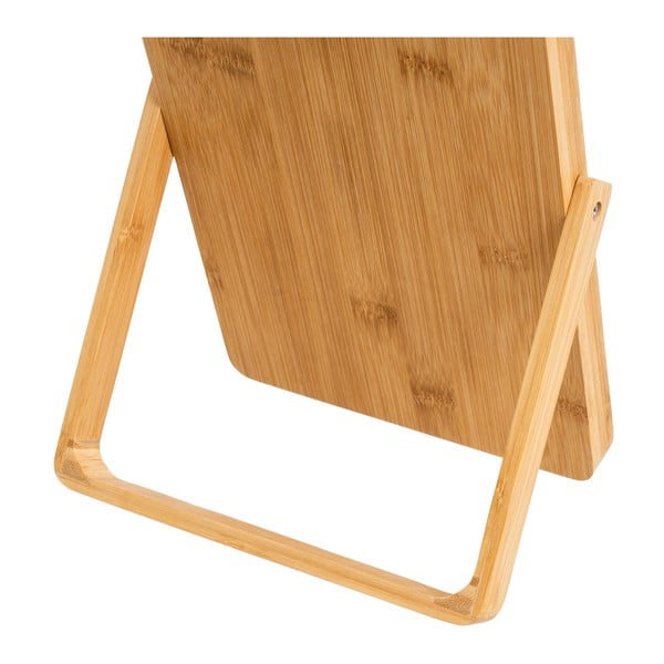 Kozmetičko ogledalo s okvirom od bambusa 20x27 cm – Casa Selección-image-3