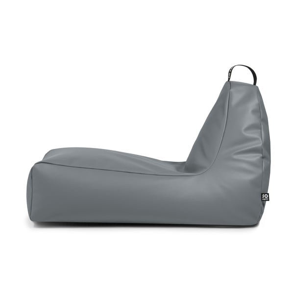 Tamno plava vreća za sjedenje od imitacije kože Chill XXL – So Soft?-image-2