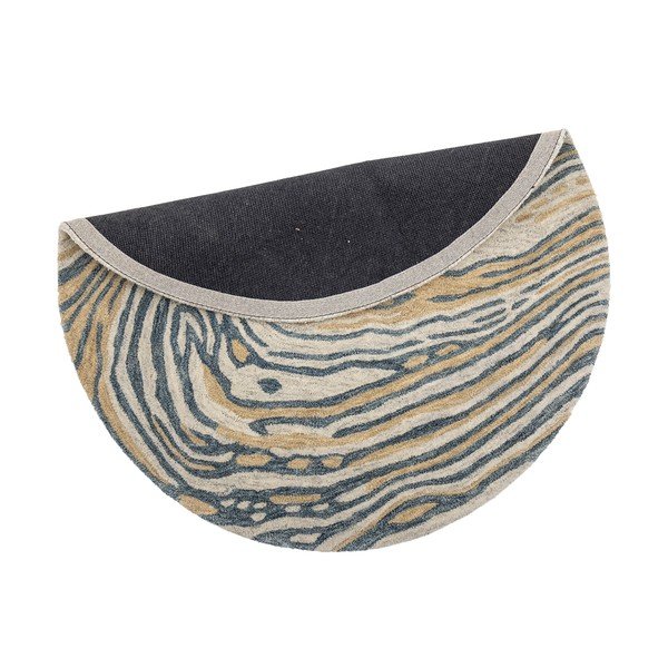 Plavi/smeđi vunen okrugao tepih ø 120 cm Tiger – Bloomingville-image-3