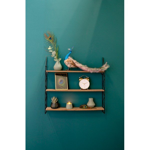 Metalna polica s drvenim policama PT LIVING Zig Zag-image-1