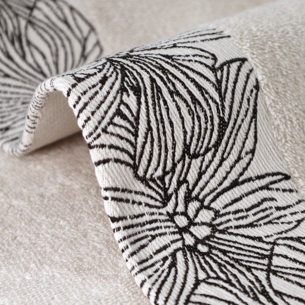 Pamučan ručnik od frotira boje slonovače 50x100 cm Valencia – My House-image-3