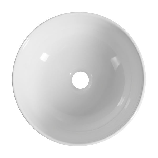 Bijeli keramički okrugao umivaonik ø 33 cm Emmi – Sapho-image-2