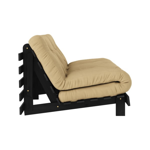 Senf žuta sklopiva sofa 160 cm Roots Black Night – Karup Design-image-4