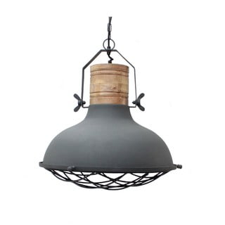 Siva stropna svjetiljka LABEL51 Grid, ⌀ 52 cm