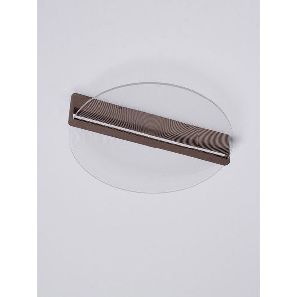 Smeđa LED stropna svjetiljka aluminijska s mogućnosti zatamnjivanja sa sjenilom od akrilnog stakla Noah – Nova Luce-image-2