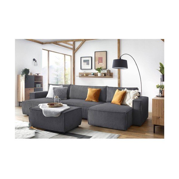 Tamno sivi tabure od samta Nihad – Bobochic Paris-image-4