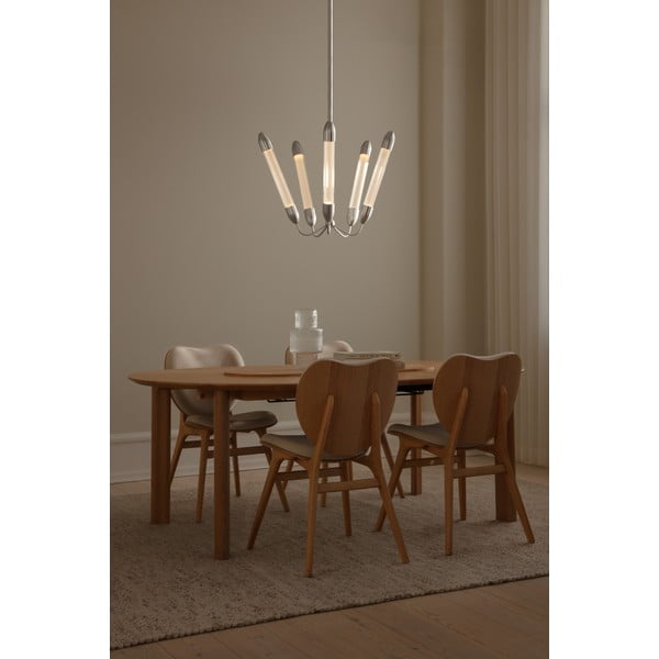 Željezna viseća svjetiljka u srebrnoj boji sa staklenim sjenilom ø 69 cm Lemon Squeeze – UMAGE-image-1