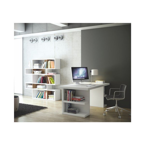 Bijeli radni stol TemaHome Multi, dužine 160 cm-image-3