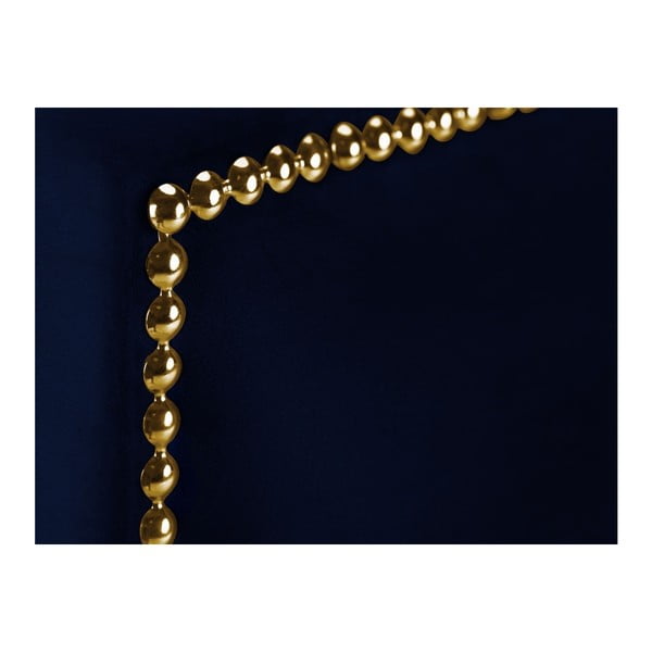 Mornarsko plavo uzglavlje Mazzini Sofas Daisy, 160 x 120 cm-image-3