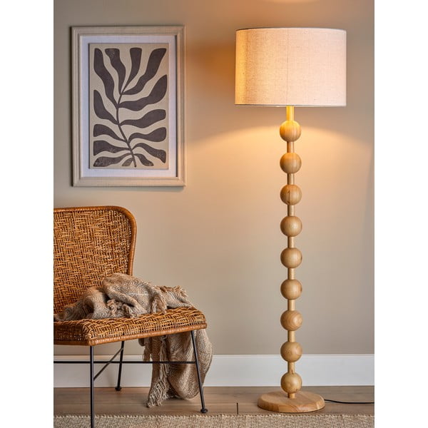 Stojeća svjetiljka u prirodnoj boji s tekstilnim sjenilom (visina 154,5 cm) Giacoma – Bloomingville-image-3