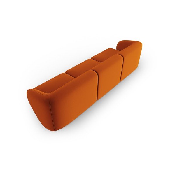 Baršunasti sofa boja terakote 266 cm Paolo – Milo Casa-image-3