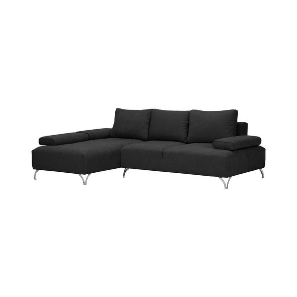 Tamnosivi kutni kauč na razvlačenje Windsor & Co Sofas Virgo, lijevi kut-image-1